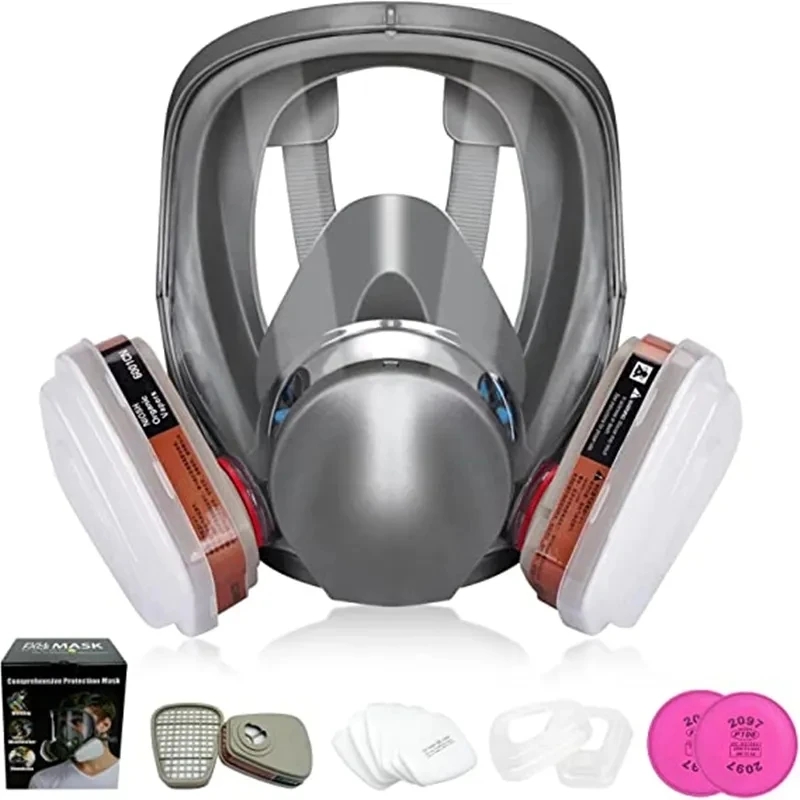 Anti Pollution Mask - 6800 김서림 방지 방독면, 산업용 페인트,