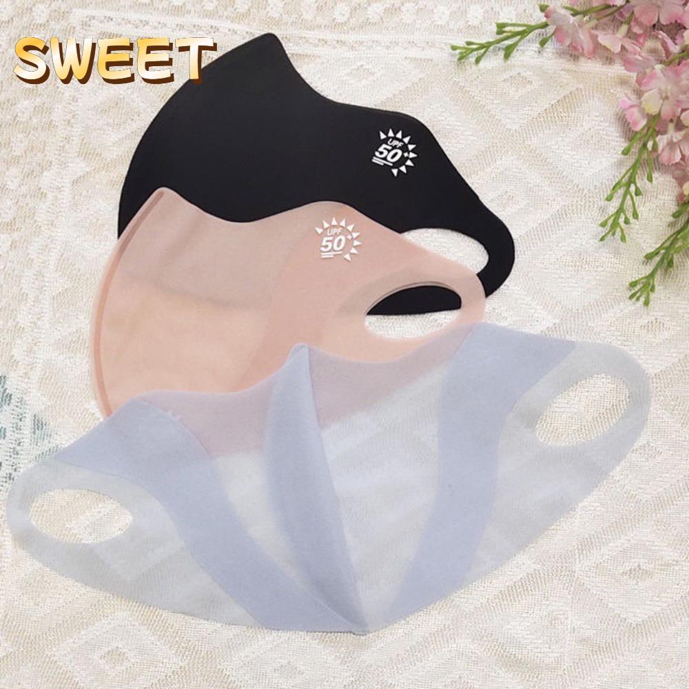 Cloth Face Mask Washable - 초박형 안티 자외선 얼음 실크 차양