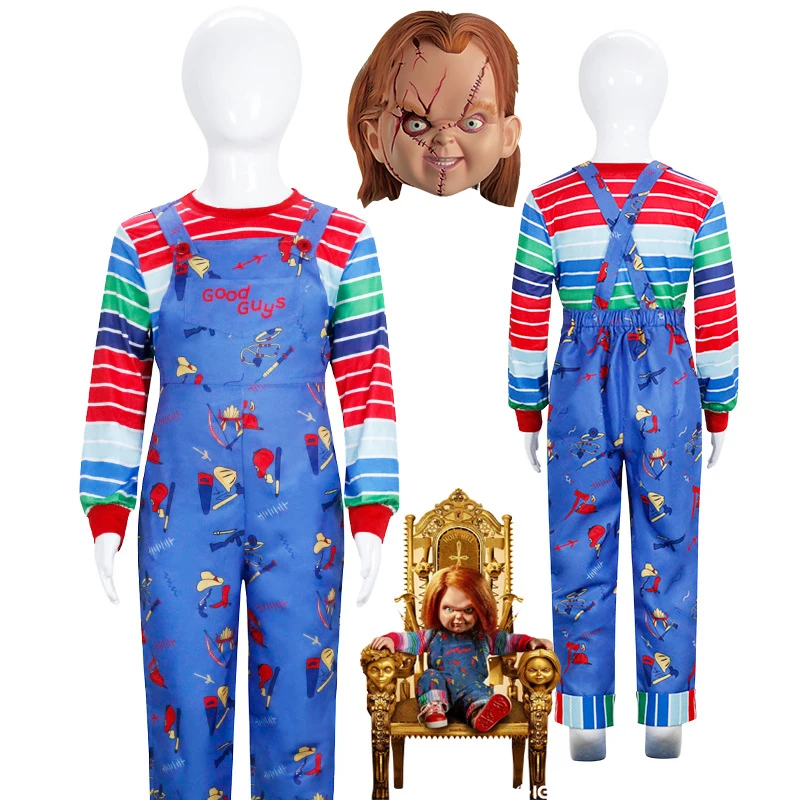 Kids Face Mask - 2025 애니메이션 무서운 아이는 놀이 Chucky