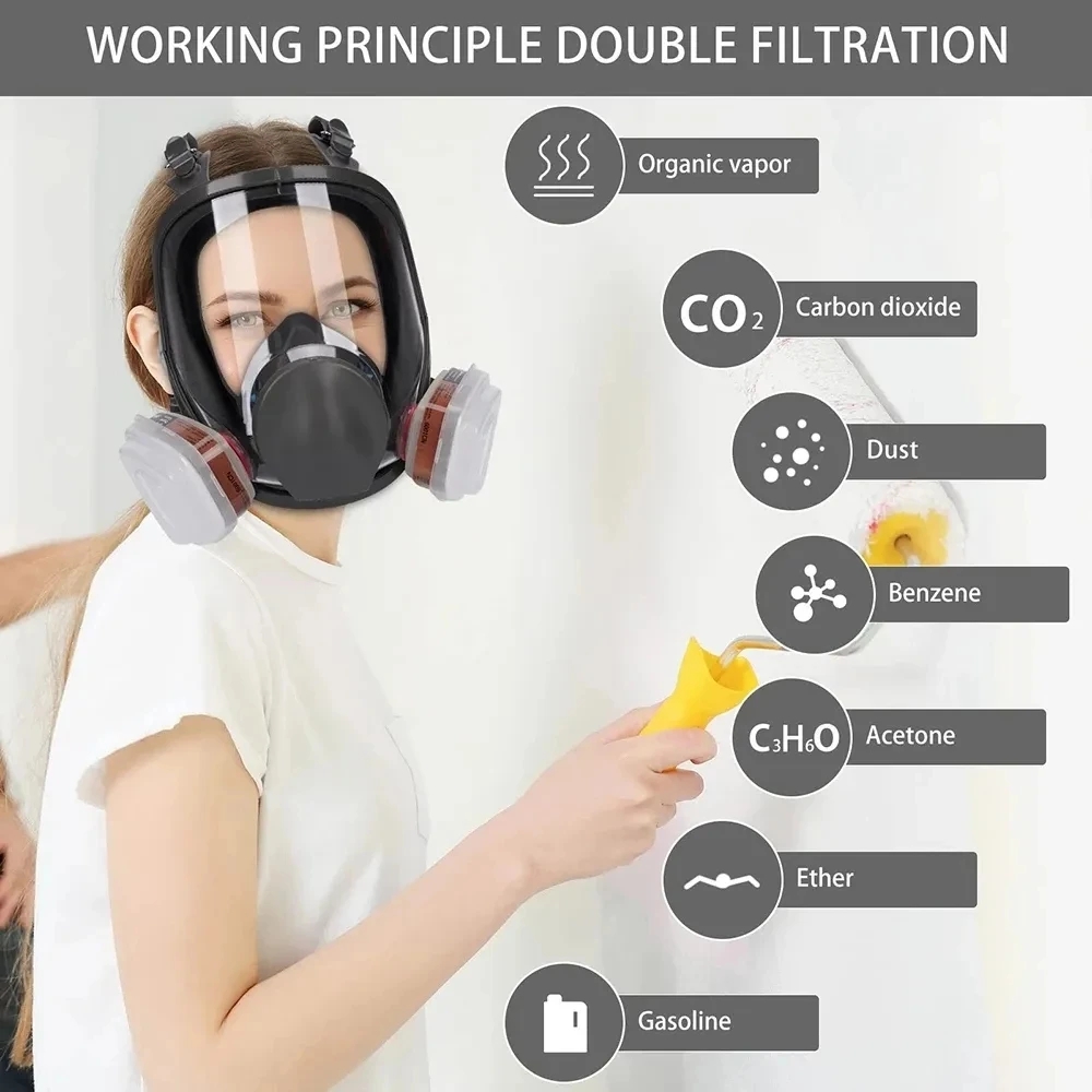 6800 김서림 방지 방독면, 산업용 페인트, 스프레이 - Anti Pollution Mask 리뷰 및 가격