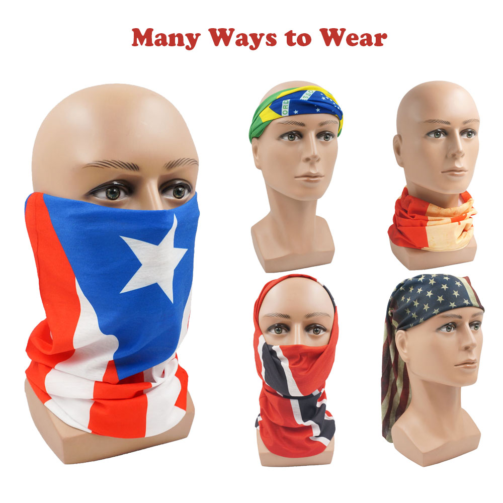 스웨덴 국기 프린트 반다나 헤드웨어 라이딩 발라클라바  - Neck Gaiter Face Cover 리뷰 및 가격